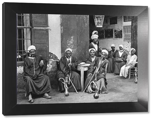 Arab cafe at Esna, south of Luxor, Egypt, c1922. Artist: Donald McLeish