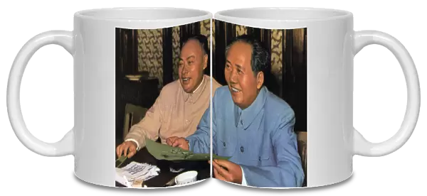 Mao Zedong and Chen Yi, Chinese Communist leaders, c1960s(?)