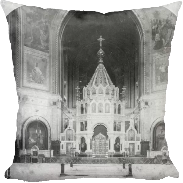 Altar, Cathedral of Christ the Saviour, Moscow, Russia, 1898. Artist: Underwood & Underwood