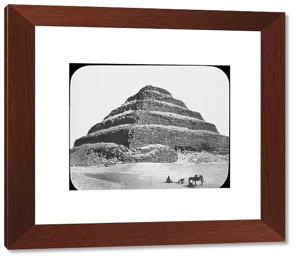 Stepped pyramid of King Djoser, Saqqara, Egypt, c1890. Artist: Newton & Co