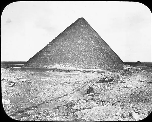 The Great Pyramid of Khufu (Cheops), Giza, Egypt, c1890. Artist: Newton & Co