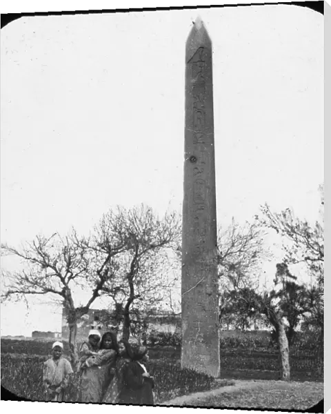 Obelisk, Heliopolis, Egypt, c1890. Artist: Newton & Co