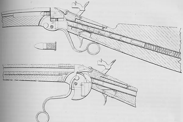 The Spencer Magazine Gun Used in the American Civil War, 1884