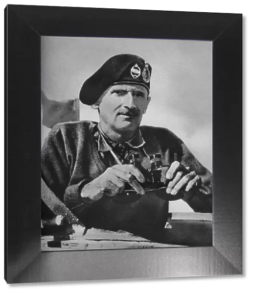 The 8th Army commander Bernard Law Montgomery, 1942. Artists: Sir John Alexander Hammerton, Unknown