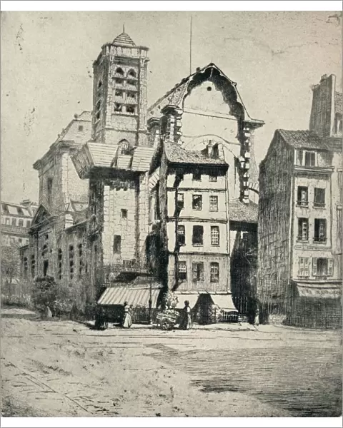 Church of St Nicholas-du-Chardonnet, 1915. Artist: George T Plowman