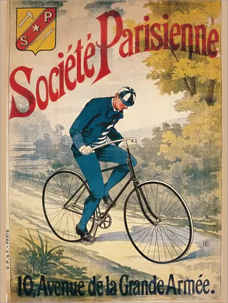 Advertisement for Societe Parisienne bicycles, c1895