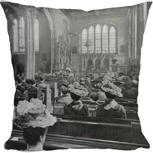 Sunday morning service in the Church of St Peter ad Vincula, London, c1903 (1903)