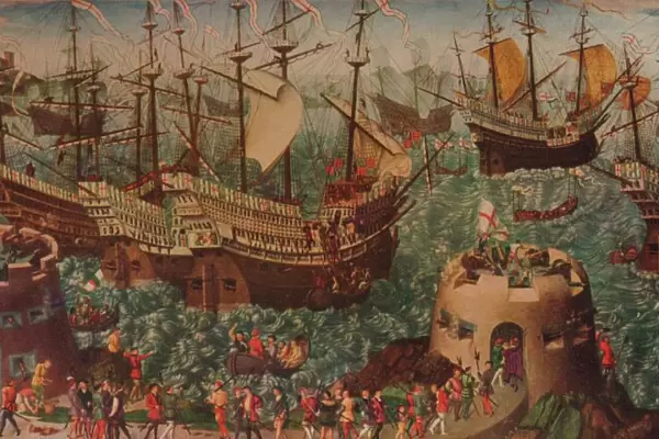 The Embarkation of Henry VIII at Dover c1540