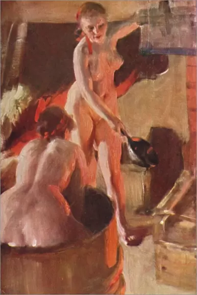 Girls from Dalarna Having a Bath, 1908, (1931). Artist: Anders Leonard Zorn