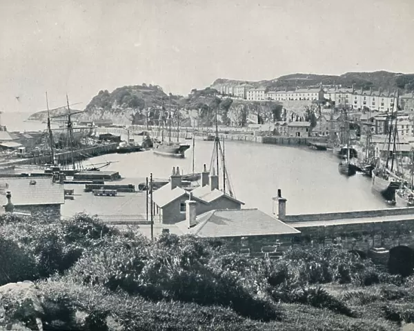 Portmadoc - The Harbour and the Town, 1895