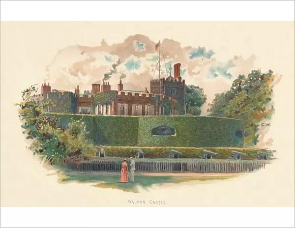 Walmer Castle, c1890. Artist: Charles Wilkinson