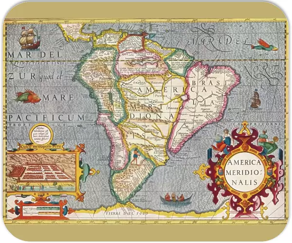 South America (America Meridionalis): from the Atlas of Gerardus Mercator, 1633, (1936). Artist: Gerardus Mercator
