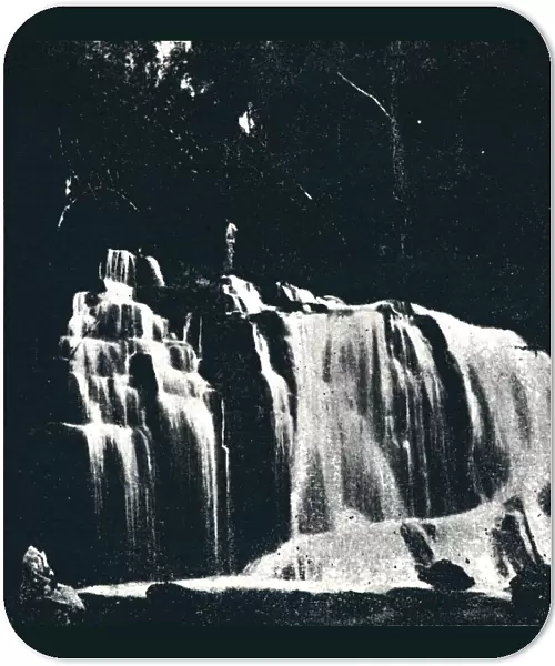 Cachoeira no Rio Dourado (Lencoes), 1895. Artist: Axel Frick