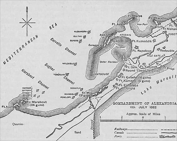 The Bombardment of Alexandria: Sketch Map, 1902