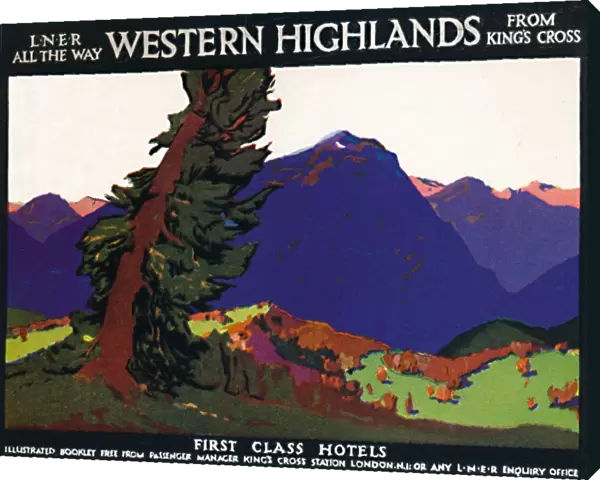 Western Highlands - First Class Hotels - British Poster, c1926. Artist: Andrew Johnson