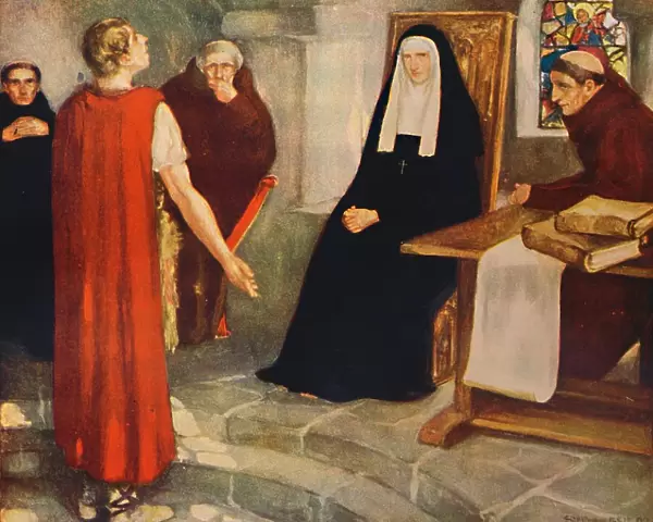 Caedmon before Saint Hilda, 1912