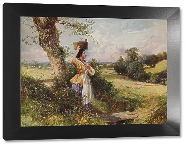 The Milkmaid, 1860, (c1915). Artist: Birket Foster