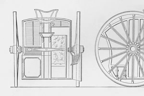 Specification Drawings for Hansoms Cab, 1834, 1834, (1904). Artists: Joseph Hansom, Unknown