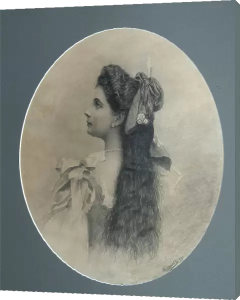 Maria Pavlovna Abamelek-Lazarev, nee Demidova, Princess San Donato, 1899. Artist: Chirkov, Ivan Petrovich (1877-1920)