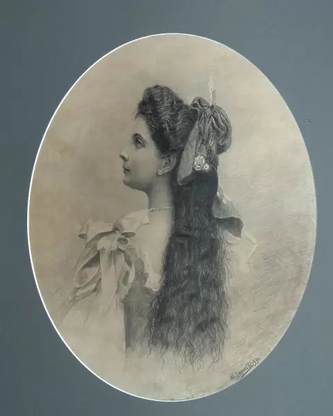 Maria Pavlovna Abamelek-Lazarev, nee Demidova, Princess San Donato, 1899. Artist: Chirkov, Ivan Petrovich (1877-1920)