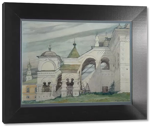 The Trinity Church in Solikamsk, 1909. Artist: Plotnikov, Vladimir Alexandrovich (1866-1917)