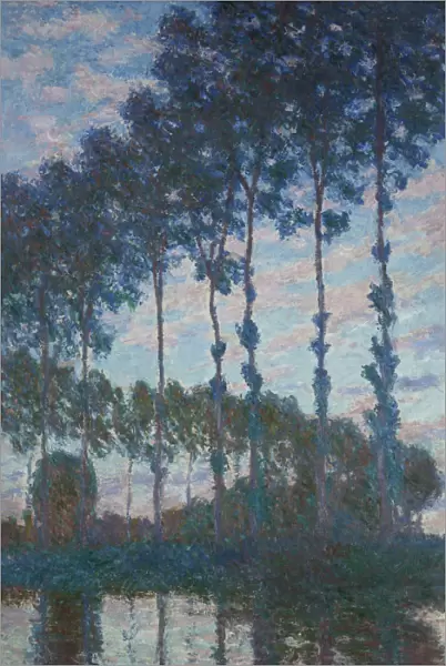 Poplars on the banks of the Epte, Evening effect, 1891. Artist: Monet, Claude (1840-1926)