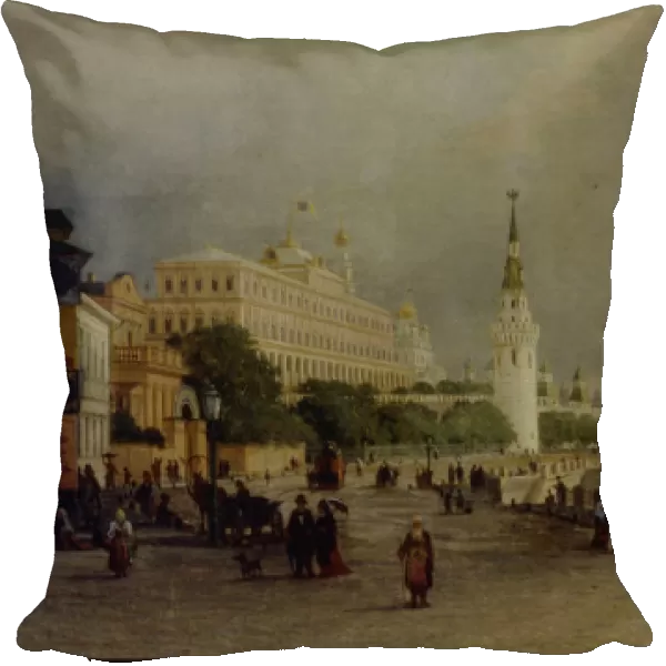 Bolshoy Kamenny Bridge in Moscow. Artist: Vereshchagin, Pyotr Petrovich (1836-1886)