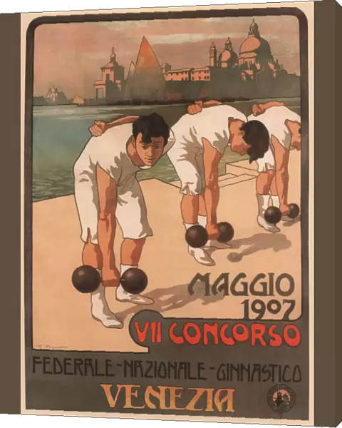 VII Federal Gymnastics Competition, 1907. Artist: Carpanetto, Giovanni Battista (1863-1928)