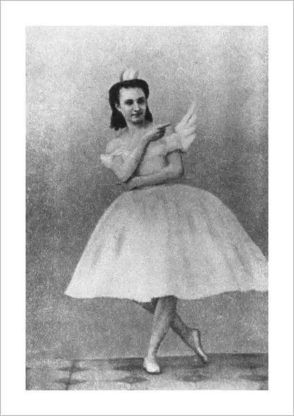 Anna Sobeshchanskaya as Odette in the Ballet Swan Lake, Moscow, 1877 Artist: Anonymous