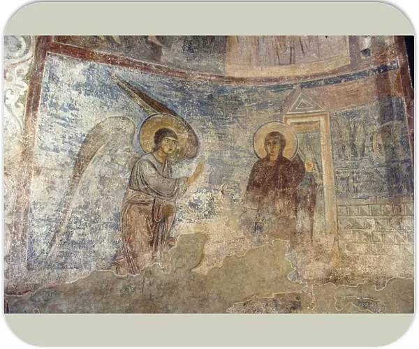The Annunciation. Artist: Ancient Russian frescos