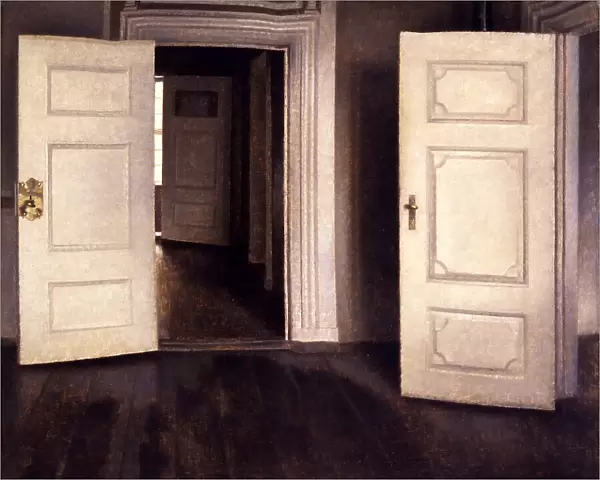 Open Doors. Artist: Hammershoi, Vilhelm (1864-1916)