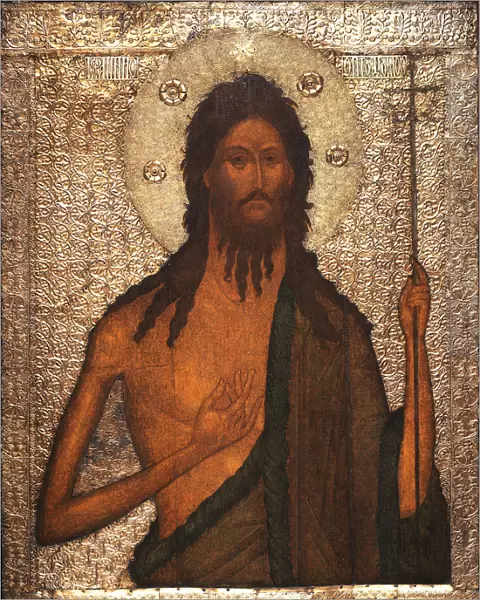 Saint John the Baptist, c. 1560. Artist: Russian icon