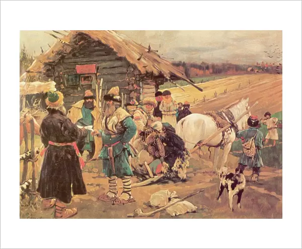 Yuris Day (Saint George Day), 1908. Artist: Ivanov, Sergei Vasilyevich (1864-1910)
