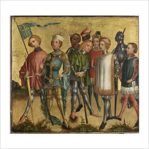 Saint Gereon of Koln with soldiers, ca 1460. Artist: Master of Cologne (active ca 1500)
