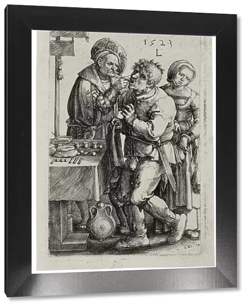 The Dentist, 1523. Artist: Leyden, Lucas, van (1489  /  94-1533)