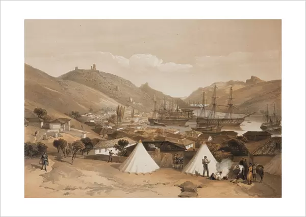 Balaclava. View onto the sea, 1855. Artist: Simpson, William (1832-1898)