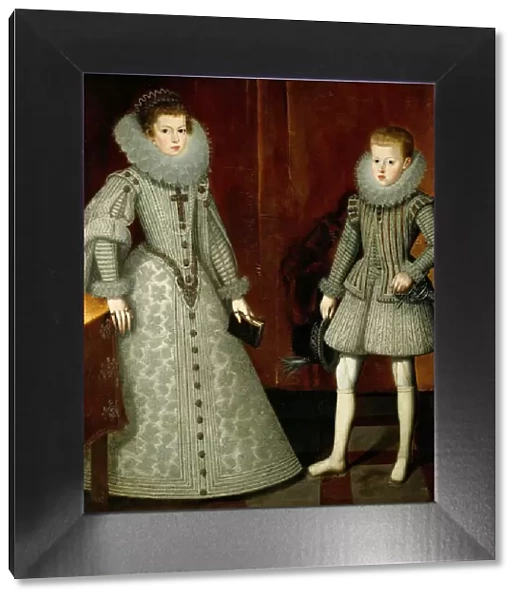 The Infante Philip, later King Philip IV of Spain (1605-1665) and his sister Anne of Austria (1601-1 Artist: Gonzalez y Serrano, Bartolome (1564-1627)