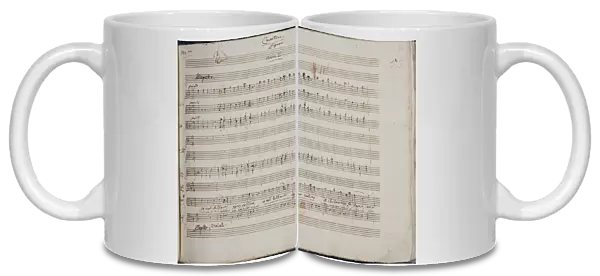 The autograph manuscript: Le nozze di Figaro, Opera buffa in four acts, 1785