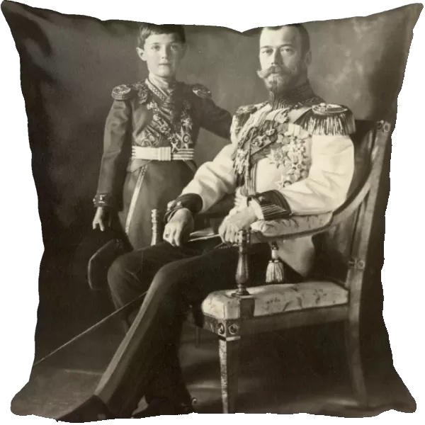 Tsar Nicholas II and Tsarevich Alexei, c. 1910