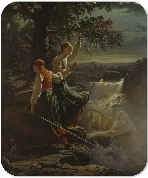Two Peasant Girls listening to the Playing of the Water Sprite, 1860