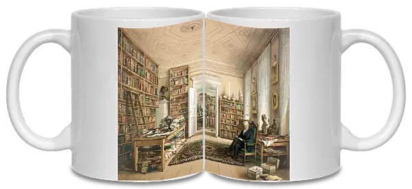 Alexander von Humboldt at his Library, 1856