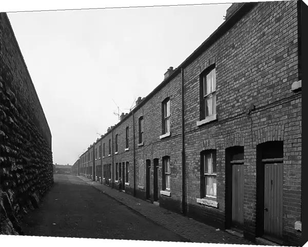 Terraced miners housing, Denaby Main, South Yorkshire, mid 1960s