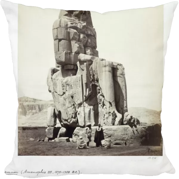 The Vocal Memnon, Thebes, Egypt, 1862. Artist: Francis Bedford