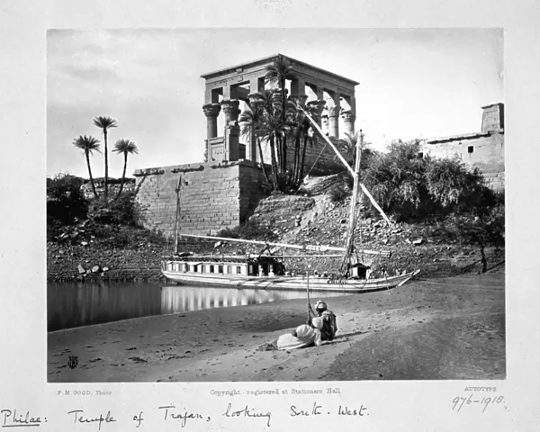 The Temple of Trajan, looking south-west, Philae, Egypt, c1860-1890
