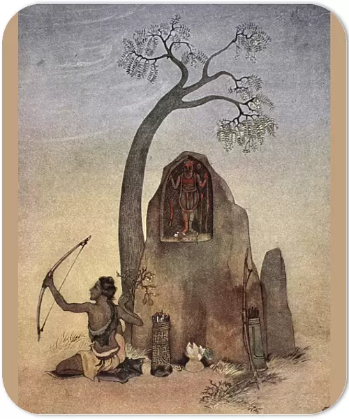 Ekalavya, 1913. Artist: Nandalal Bose