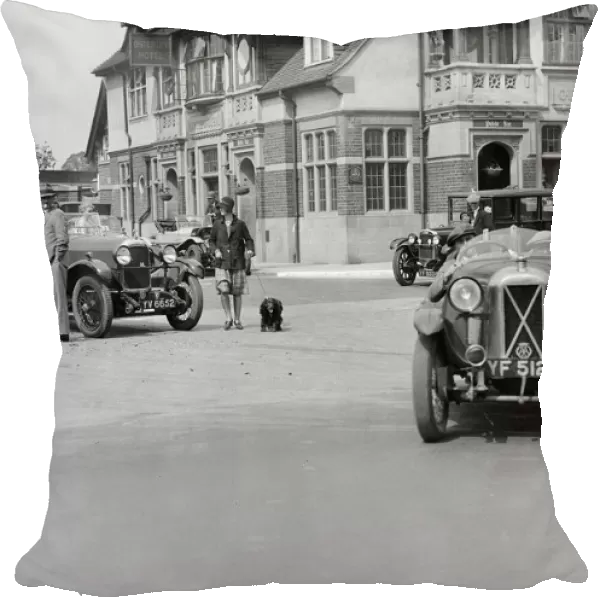 Cars at the North West London Motor Club Trial, Osterley Park Hotel, Isleworth, 1 June 1929