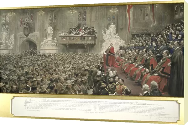 The City Imperial Volunteers in Guildhall, London, 1900