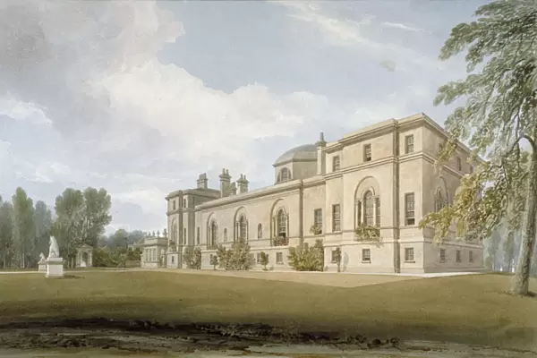 North-west view of Chiswick House, Chiswick, Hounslow, London, 1822