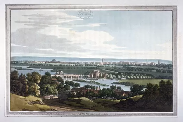 View of Reading from Caversham, Berkshire, 1793. Artist: Joseph Constantine Stadler