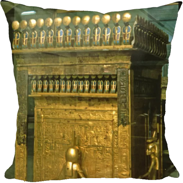 Treasure of Tutankhamun, canopic reliquary with four goddesses protecting the content